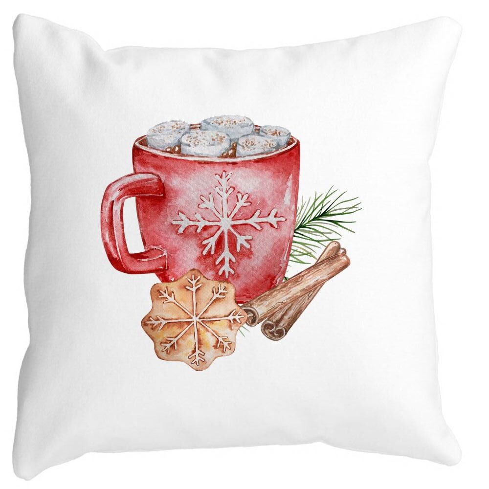 Perna Decorativa cu tematica de Craciun, 20, 40x40 cm, Alba, Mata, Husa Detasabila, Burduf 11 Perna Decorativa cu tematica de Craciun