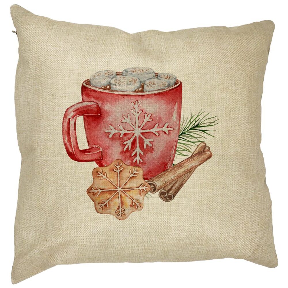 Perna Decorativa cu tematica de Craciun, 20, 40x40 cm, Husa Detasabila, Burduf 21 Perna Decorativa cu tematica de Craciun