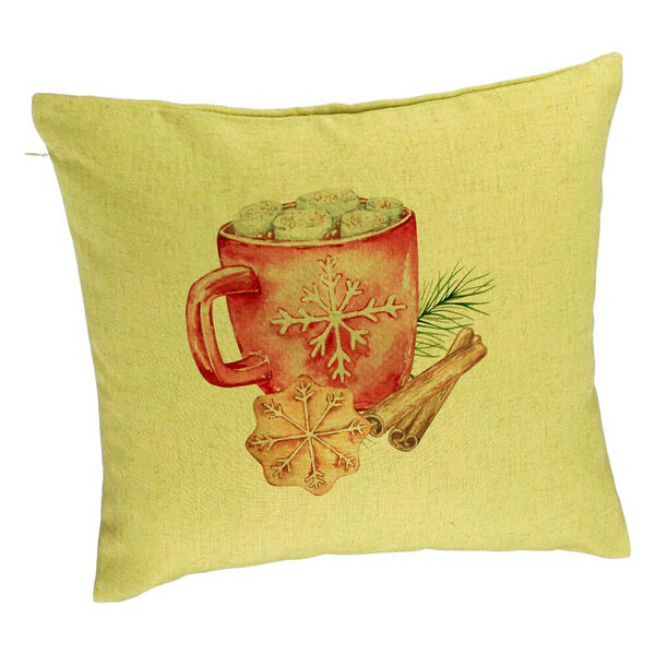 Perna Decorativa cu tematica de Craciun, 20, 40x40 cm, Verde, Husa Detasabila, Burduf 5 Perna Decorativa cu tematica de Craciun