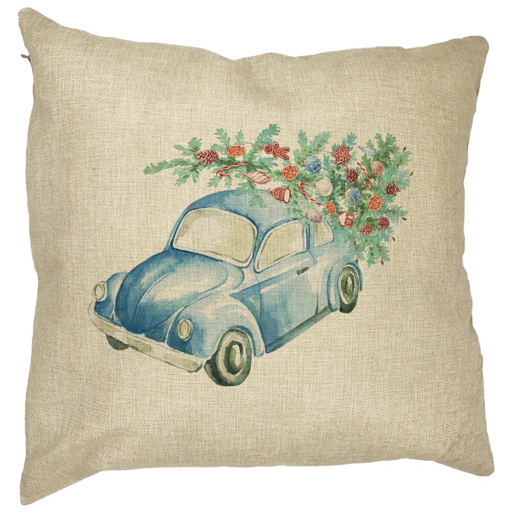 Perna Decorativa cu tematica de Craciun, 21, 40x40 cm, Husa Detasabila, Burduf 13 Perna Decorativa cu tematica de Craciun