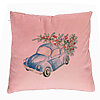 Perna Decorativa cu tematica de Craciun, 21, 40x40 cm, Roz, Husa Detasabila, Burduf 7 Perna Decorativa cu tematica de Craciun