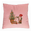 Perna Decorativa cu tematica de Craciun, 22, 40x40 cm, Roz, Husa Detasabila, Burduf 7 Perna Decorativa cu tematica de Craciun