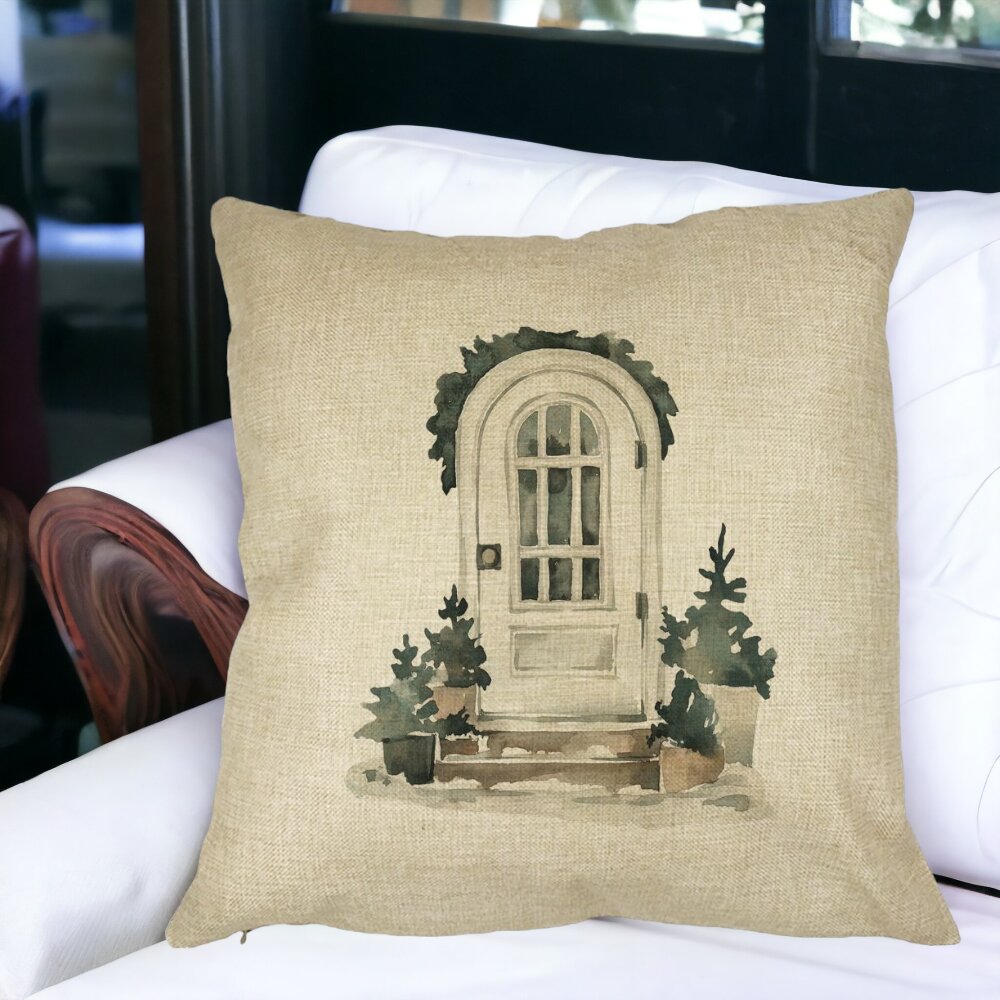 Perna Decorativa cu tematica de Craciun, 3, 40x40 cm, Husa Detasabila, Burduf 15 Burduf