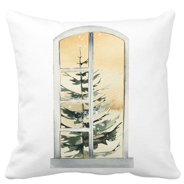 Perna Decorativa cu tematica de Craciun, 5, 40x40 cm, Alba, Mata, Husa Detasabila, Burduf 11 Perna Decorativa cu tematica de Craciun