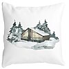 Perna Decorativa cu tematica de Craciun, 6, 40x40 cm, Alba, Mata, Husa Detasabila, Burduf 19 Perna Decorativa cu tematica de Craciun