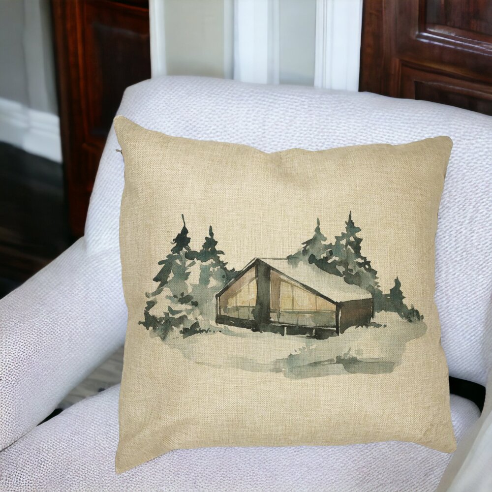 Perna Decorativa cu tematica de Craciun, 6, 40x40 cm, Husa Detasabila, Burduf 14 Husa Detasabila
