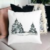 Perna Decorativa cu tematica de Craciun, 7, 40x40 cm, Alba, Mata, Husa Detasabila, Burduf 18 40x40 cm