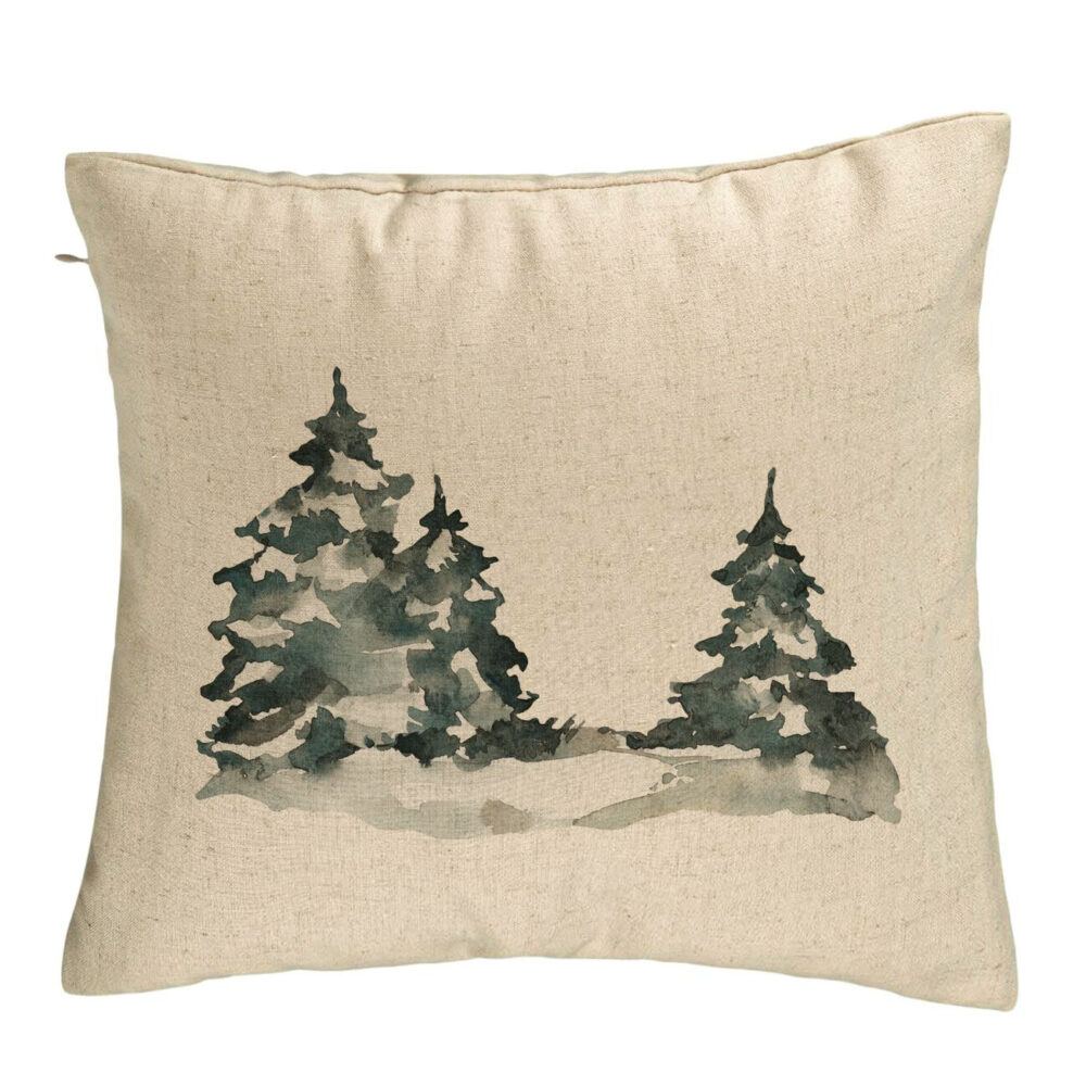 Perna Decorativa cu tematica de Craciun, 7, 40x40 cm, Bej, Husa Detasabila, Burduf 5 Perna Decorativa cu tematica de Craciun