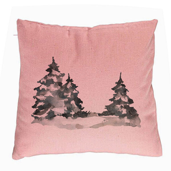 Perna Decorativa cu tematica de Craciun, 7, 40x40 cm, Roz, Husa Detasabila, Burduf 5 Perna Decorativa cu tematica de Craciun