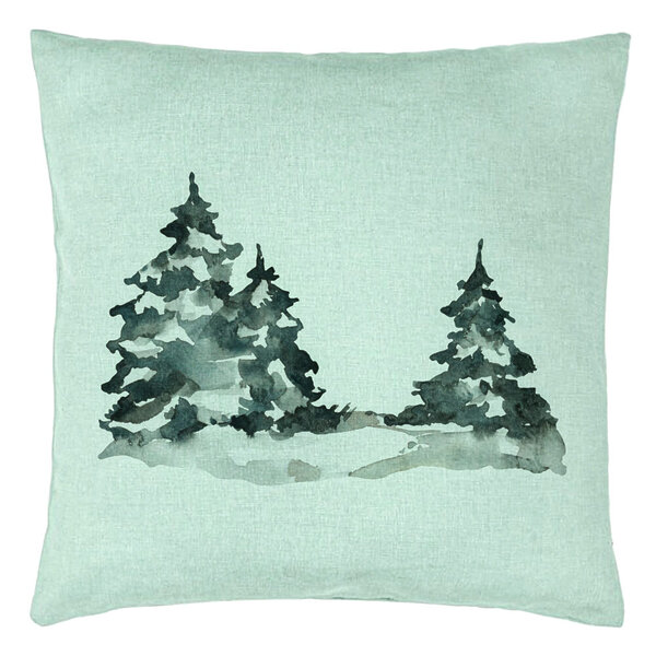 Perna Decorativa cu tematica de Craciun, 7, 40x40 cm, Verde Menta, Husa Detasabila, Burduf 15 Perna Decorativa cu tematica de Craciun