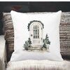 Perna Decorativa cu tematica de Craciun, 8, 40x40 cm, Alba, Mata, Husa Detasabila, Burduf 17 8