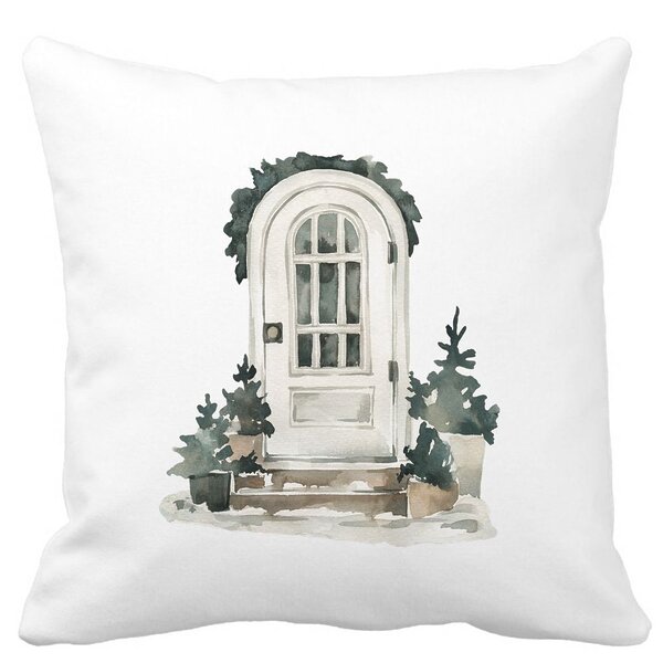 Perna Decorativa cu tematica de Craciun, 8, 40x40 cm, Alba, Mata, Husa Detasabila, Burduf 11 Perna Decorativa cu tematica de Craciun