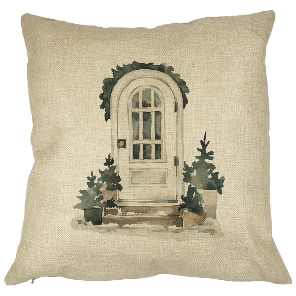 Perna Decorativa cu tematica de Craciun, 8, 40x40 cm, Husa Detasabila, Burduf 13 Perna Decorativa cu tematica de Craciun