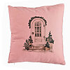 Perna Decorativa cu tematica de Craciun, 8, 40x40 cm, Roz, Husa Detasabila, Burduf 7 Perna Decorativa cu tematica de Craciun