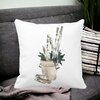 Perna Decorativa cu tematica de Craciun, 9, 40x40 cm, Alba, Mata, Husa Detasabila, Burduf 17 9