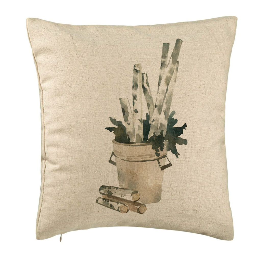 Perna Decorativa cu tematica de Craciun, 9, 40x40 cm, Bej, Husa Detasabila, Burduf 5 Perna Decorativa cu tematica de Craciun