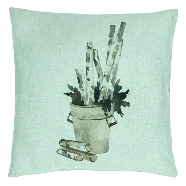 Perna Decorativa cu tematica de Craciun, 9, 40x40 cm, Verde Menta, Husa Detasabila, Burduf 15 Perna Decorativa cu tematica de Craciun