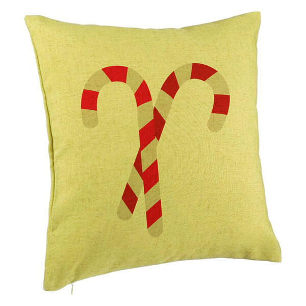 Perna Decorativa cu tematica de Craciun, Acadele, 40x40 cm, Verde, Husa Detasabila, Burduf 5 Perna Decorativa cu tematica de Craciun