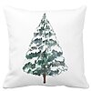 Perna Decorativa cu tematica de Craciun, Brad 2, 40x40 cm, Alba, Mata, Husa Detasabila, Burduf 16 Perna Decorativa cu tematica de Craciun