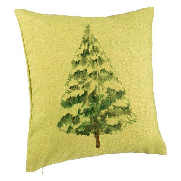 Perna Decorativa cu tematica de Craciun, Brad 2, 40x40 cm, Verde, Husa Detasabila, Burduf 5 Perna Decorativa cu tematica de Craciun