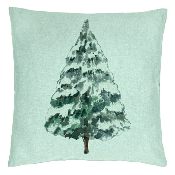 Perna Decorativa cu tematica de Craciun, Brad 2, 40x40 cm, Verde Menta, Husa Detasabila, Burduf 15 Perna Decorativa cu tematica de Craciun