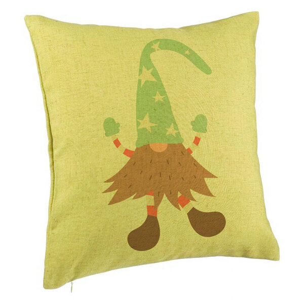 Perna Decorativa cu tematica de Craciun, Gnom 3 40x40 cm, Verde, Husa Detasabila, Burduf 5 Perna Decorativa cu tematica de Craciun
