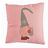 Perna Decorativa cu tematica de Craciun, Gnom 4, 40x40 cm, Roz, Husa Detasabila, Burduf 7 Perna Decorativa cu tematica de Craciun