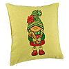 Perna Decorativa cu tematica de Craciun, Gnom 5, 40x40 cm, Verde, Husa Detasabila, Burduf 7 Perna Decorativa cu tematica de Craciun