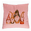 Perna Decorativa cu tematica de Craciun, Gnomi, 40x40 cm, Roz, Husa Detasabila, Burduf 7 Perna Decorativa cu tematica de Craciun