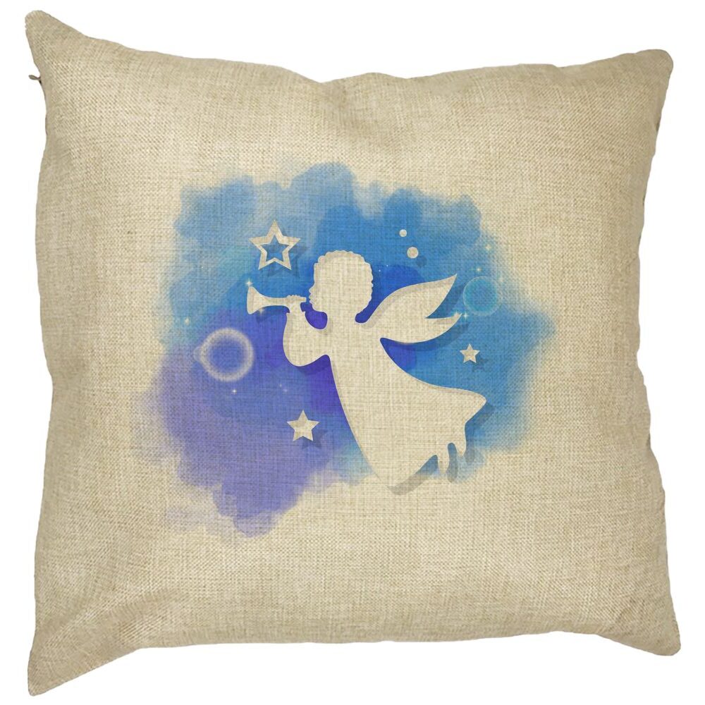 Perna Decorativa cu tematica de Craciun, Inger, 40x40 cm, Husa Detasabila, Burduf 13 Perna Decorativa cu tematica de Craciun
