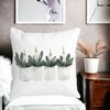 Perna Decorativa cu tematica de Craciun, Lumanari, 3, 40x40 cm, Alba, Mata, Husa Detasabila, Burduf 20 Alba