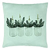 Perna Decorativa cu tematica de Craciun, Lumanari, 3, 40x40 cm, Verde Menta, Husa Detasabila, Burduf 22 Perna Decorativa cu tematica de Craciun