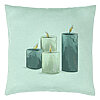Perna Decorativa cu tematica de Craciun, Lumanari 4, 40x40 cm, Verde Menta, Husa Detasabila, Burduf 22 Perna Decorativa cu tematica de Craciun