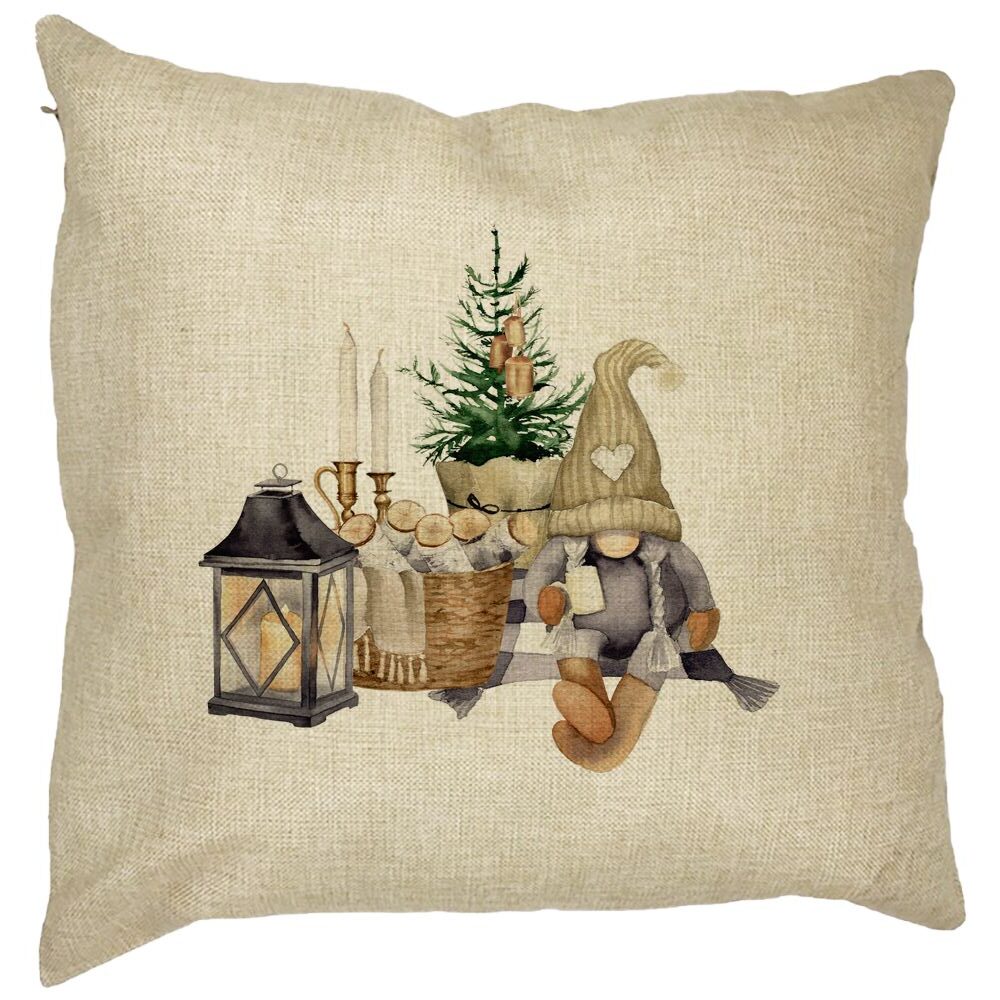 Perna Decorativa cu tematica de Craciun,19, 40x40 cm, Husa Detasabila, Burduf 21 Perna Decorativa cu tematica de Craciun