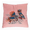 Perna Decorativa de Craciun Bufnita Colorfull, 40x40 cm, Roz, Husa Detasabila, Burduf 7 Perna Decorativa de Craciun Bufnita Colorfull