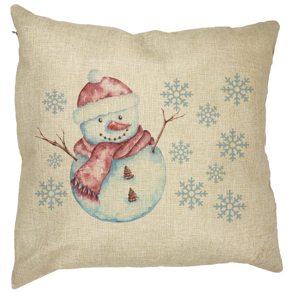 Perna Decorativa de Craciun Om de Zapada, 1, 40x40 cm, Husa Detasabila, Burduf 13 Perna Decorativa de Craciun Om de Zapada