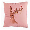 Perna Decorativa de Craciun cu Ren, 1, 40x40 cm, Roz, Husa Detasabila, Burduf 7 Perna Decorativa de Craciun cu Ren
