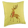 Perna Decorativa de Craciun cu Ren, 2, 40x40 cm, Verde, Husa Detasabila, Burduf 7 Perna Decorativa de Craciun cu Ren