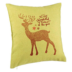 Perna Decorativa de Craciun cu Ren si Text 1