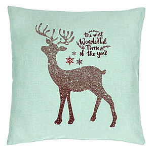 Perna Decorativa de Craciun cu Ren si Text 1