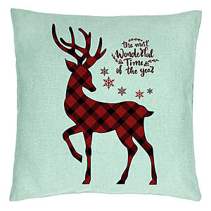 Perna Decorativa de Craciun cu Ren si Text 2
