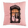 Perna Decorativa de Halloween Fantoma si Vampir, 40x40 cm, Roz, Husa Detasabila, Burduf 7 Perna Decorativa de Halloween Fantoma si Vampir