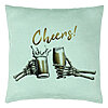Perna Decorativa de Halloween si Text Cheers, 40x40 cm, Verde Menta, Husa Detasabila, Burduf 7 Perna Decorativa de Halloween si Text Cheers