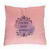 Perna Decorativa pentru Bunica 1, 40x40 cm, Roz, Husa Detasabila, Burduf 7 Perna Decorativa pentru Bunica 1