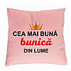 Perna Decorativa pentru Bunica 10, 40x40 cm, Roz, Husa Detasabila, Burduf 7 Perna Decorativa pentru Bunica 10