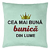 Perna Decorativa pentru Bunica 10, 40x40 cm, Verde Menta, Husa Detasabila, Burduf 7 Perna Decorativa pentru Bunica 10