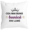 Perna Decorativa pentru Bunica 11, 40x40 cm, Alba, Mata, Husa Detasabila, Burduf 4 Perna Decorativa pentru Bunica 11