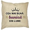 Perna Decorativa pentru Bunica 11, 40x40 cm, Husa Detasabila, Burduf 16 Perna Decorativa pentru Bunica 11