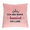 Perna Decorativa pentru Bunica 11, 40x40 cm, Roz, Husa Detasabila, Burduf 7 Perna Decorativa pentru Bunica 11