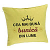 Perna Decorativa pentru Bunica 11, 40x40 cm, Verde, Husa Detasabila, Burduf 7 Perna Decorativa pentru Bunica 11
